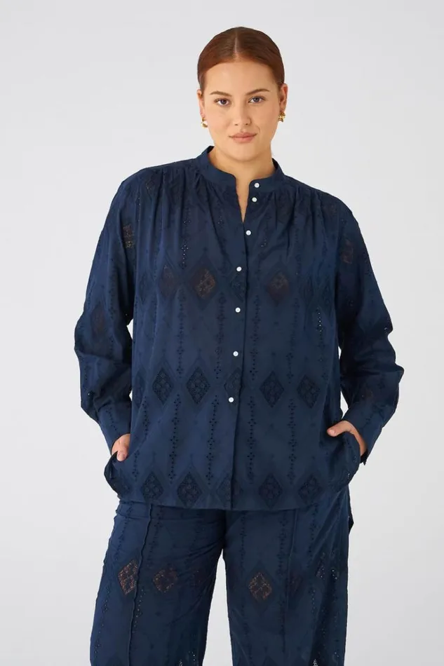 Oroton Tops Women Diamond Lace Tunic North Sea