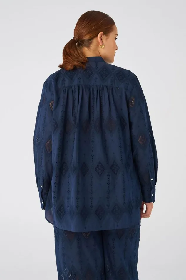Oroton Tops Women Diamond Lace Tunic North Sea