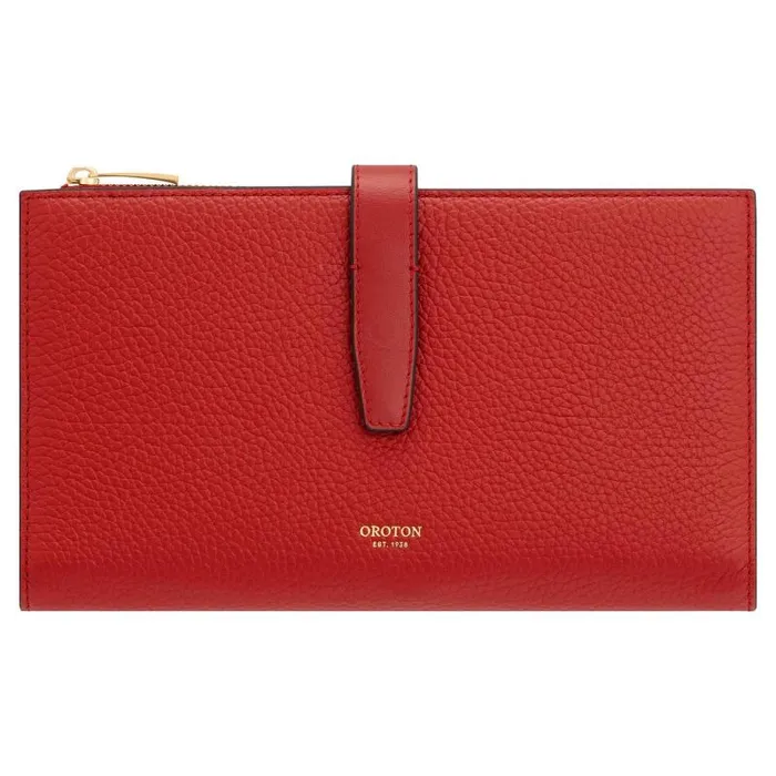 Oroton Wallets Accessories Fife Travel Wallet Dark Poppy