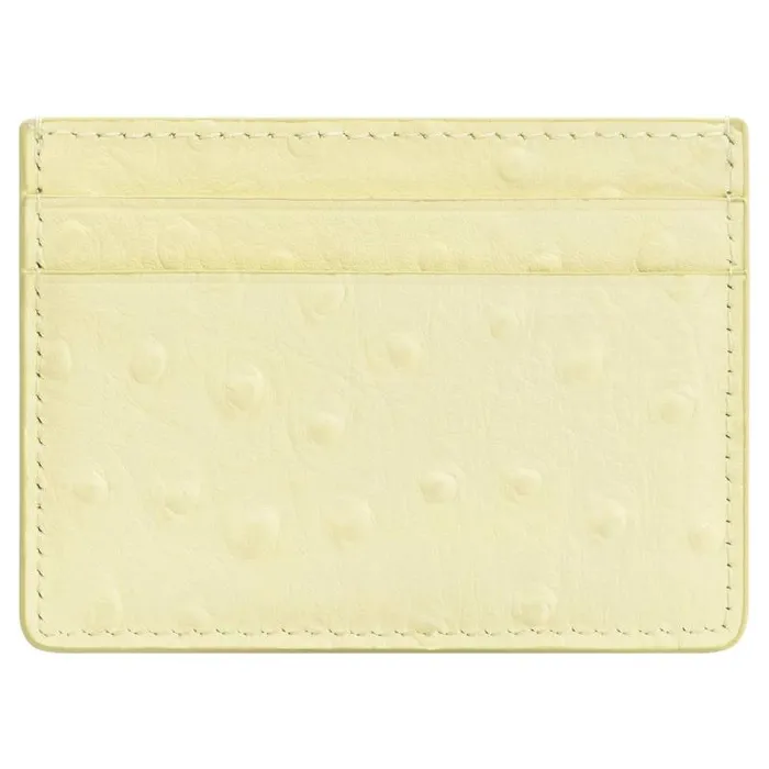 Oroton Wallets Accessories Jemima Texture Card Holder Lemon Butter