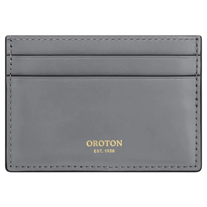 Oroton Wallets Accessories Mia Card Sleeve Grey Flannel