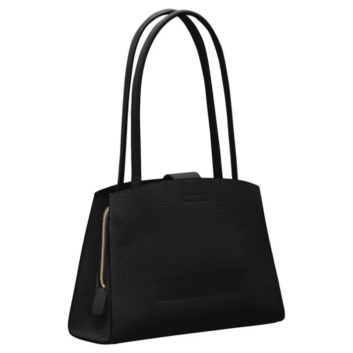 Oroton Work Women Audrey Small Three Pocket Day Bag Black