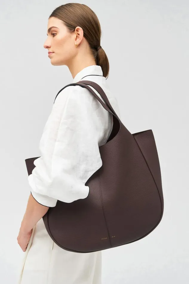 Oroton Work Women Emilia Large Tote Bear Brown
