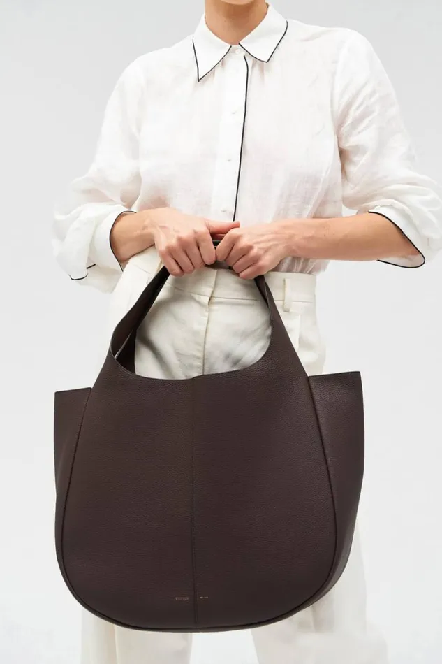 Oroton Work Women Emilia Large Tote Bear Brown