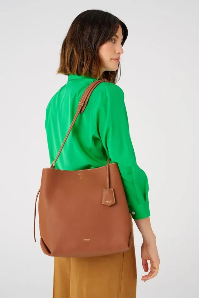 Oroton Work Women Margot Hobo Whiskey