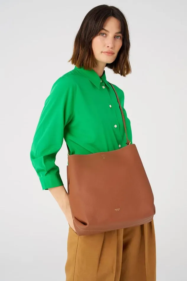 Oroton Work Women Margot Hobo Whiskey