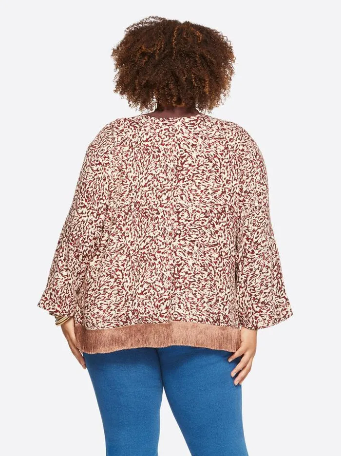 Outerwear Clothing Jessica Simpson Anya Cropped Duster In Camo Leopard