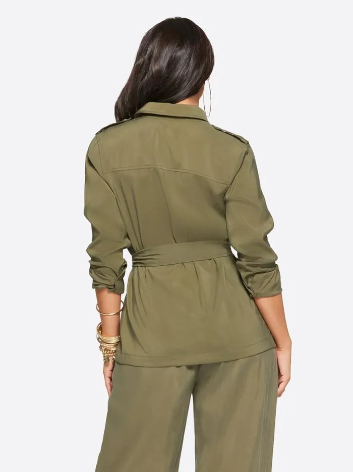Outerwear Clothing Jessica Simpson Jessa Jacket In Olive Night