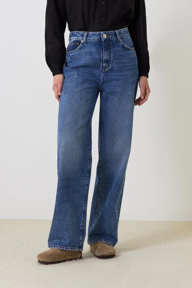Pants and Jeans Women Leon and Harper Francois P23 Jeans Stone