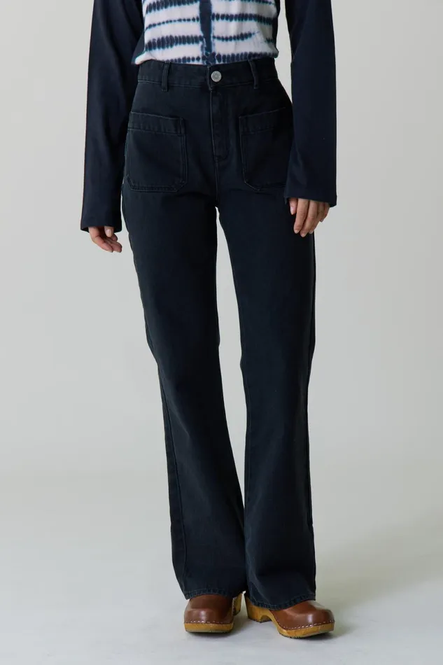 Pants and Jeans Women Leon and Harper Perfect Pln1 Trousers Black
