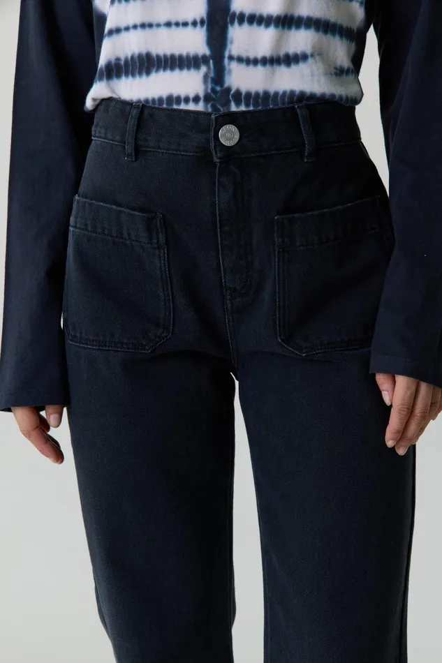 Pants and Jeans Women Leon and Harper Perfect Pln1 Trousers Black