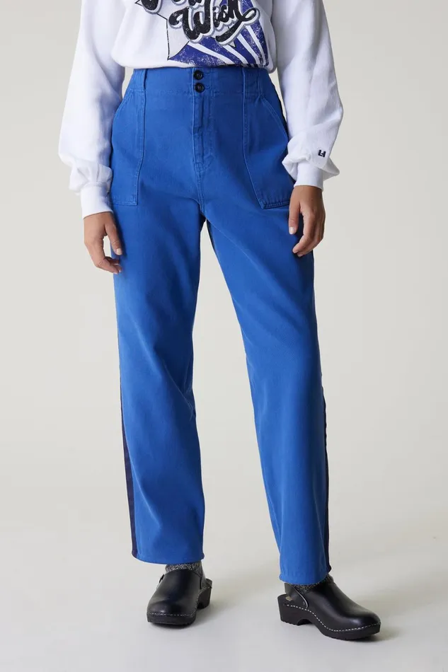 Pants and Jeans Women Leon and Harper Pistil Pln1 Trousers Blue