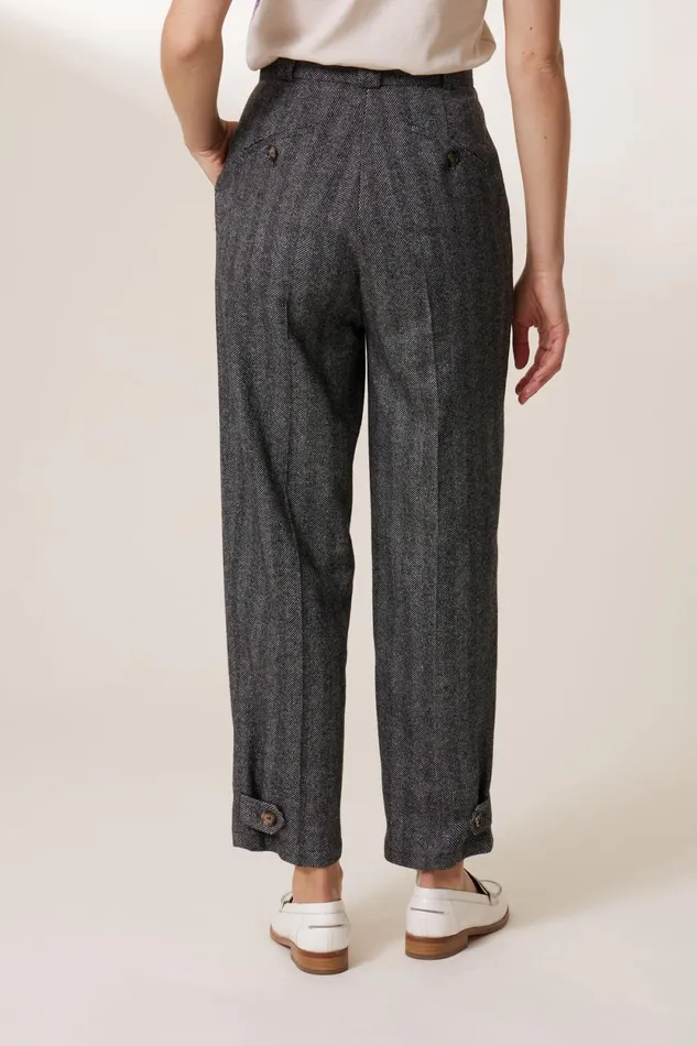Pants and Jeans Women Leon and Harper Pummy Chev Pants Chevron