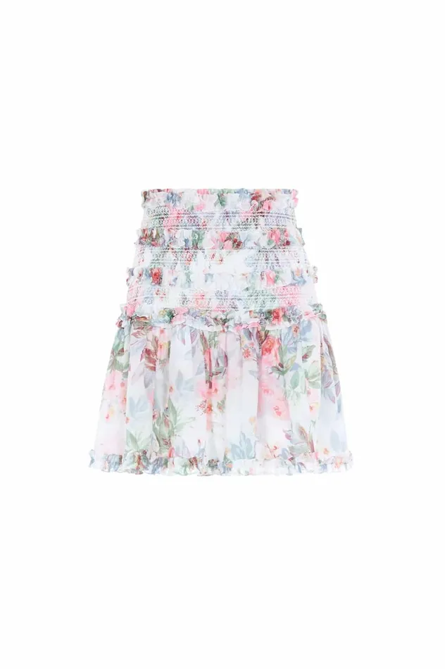 Paradise Garden Maria Chiffon Micro Mini Skirt Multi Women Needle and Thread Skirts