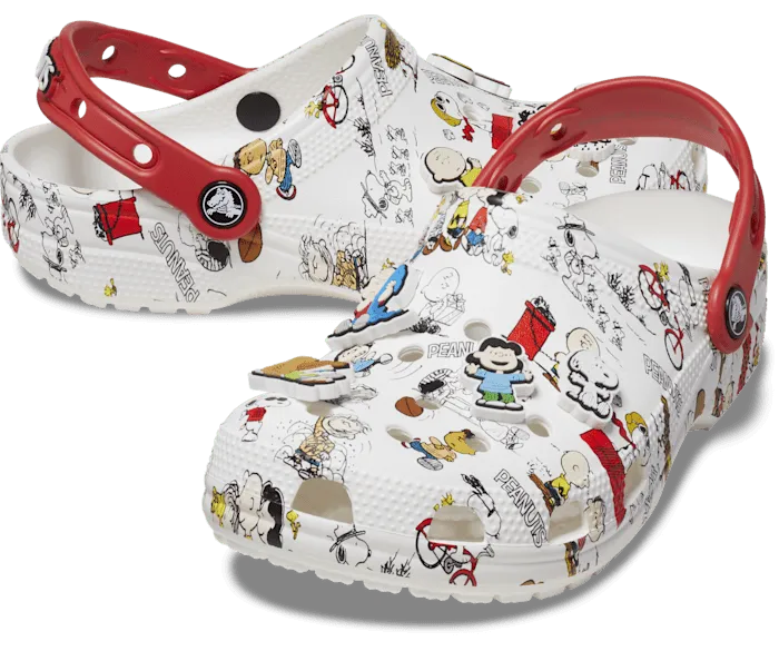 Peanuts Classic Clog White Multi Men Crocs Clogs
