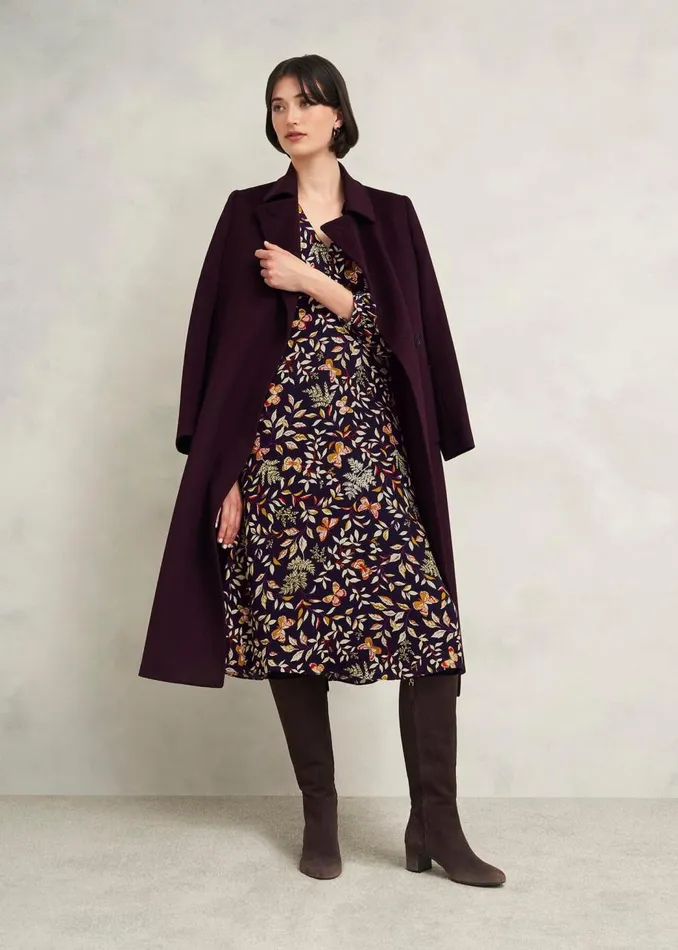 Petite Dresses Women HOBBS Petite Zainah Dress Navy Multi