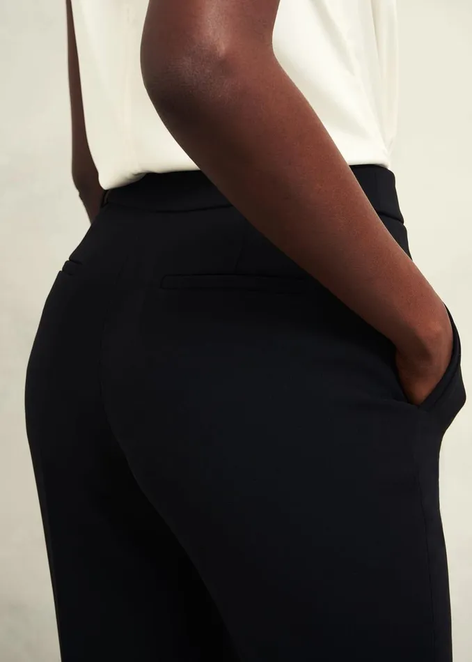 Petite Trousers Women HOBBS Petite Maya Straight Trouser Black