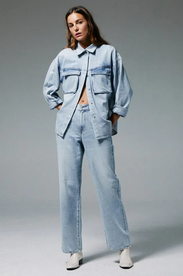 Pistola Denim Bobbie High Rise Wide Leg 8211 Manhattan Women Denim
