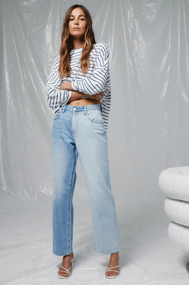 Pistola Denim Bobbie High Rise Wide Leg 8211 Mulholland Women Denim