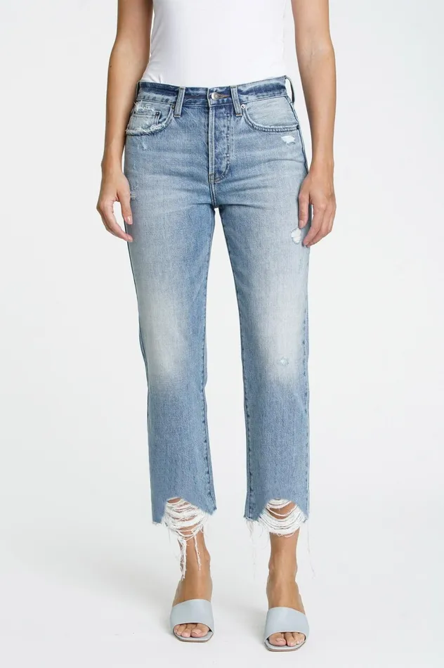 Pistola Denim Charlie High Rise Straight 8211 Blue Skies Women Denim