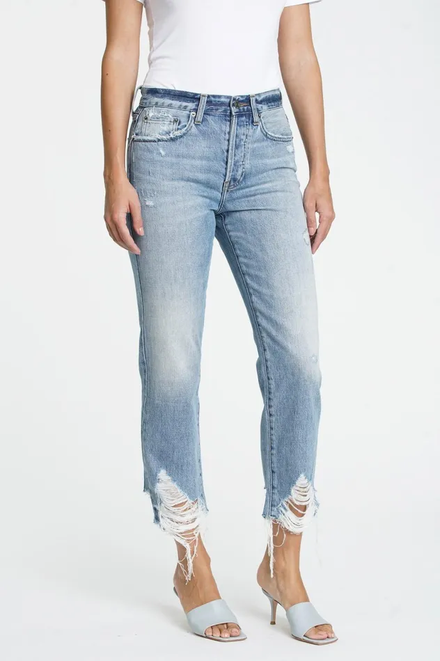 Pistola Denim Charlie High Rise Straight 8211 Blue Skies Women Denim