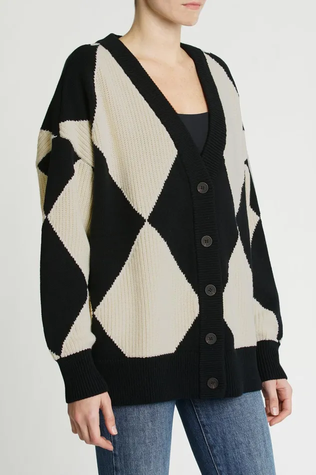 Pistola Denim Evelyn VNeck Cardigan 8211 Diamonds Play Women Tops
