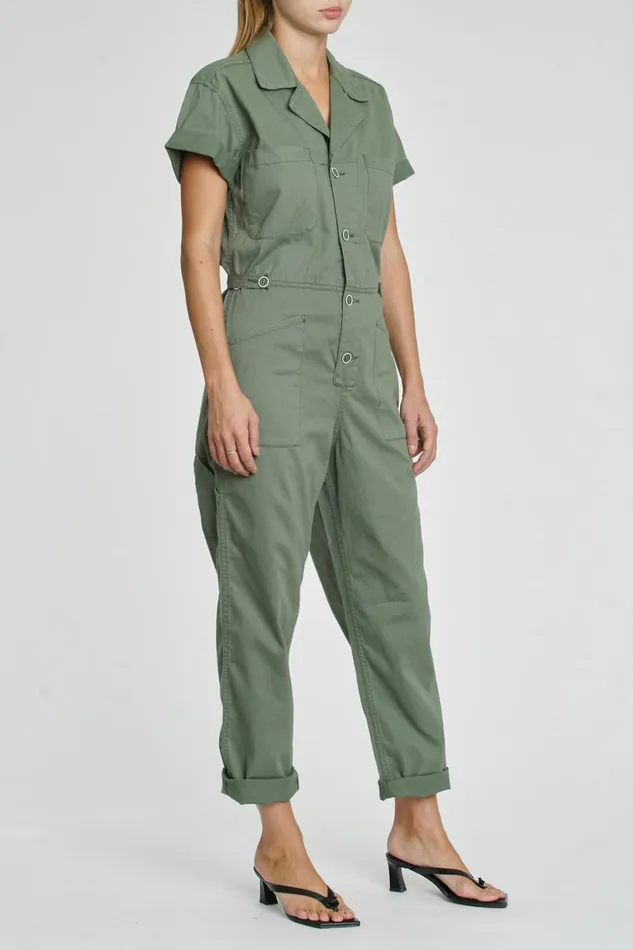 Pistola Denim Grover Short Sleeve Field Suit 8211 Colonel Women Jumpsuits and Dresses