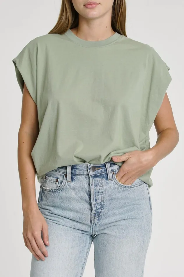 Pistola Denim Trina Muscle Tee 8211 Olive Women Tops