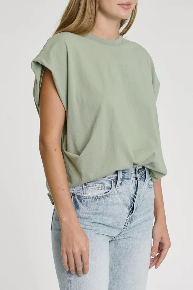 Pistola Denim Trina Muscle Tee 8211 Olive Women Tops