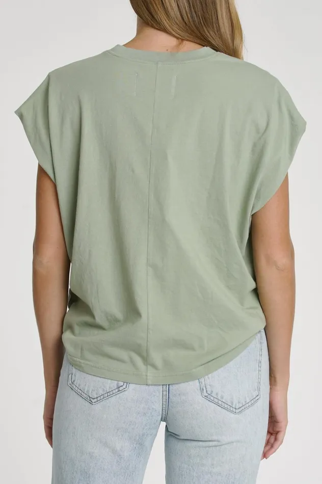 Pistola Denim Trina Muscle Tee 8211 Olive Women Tops