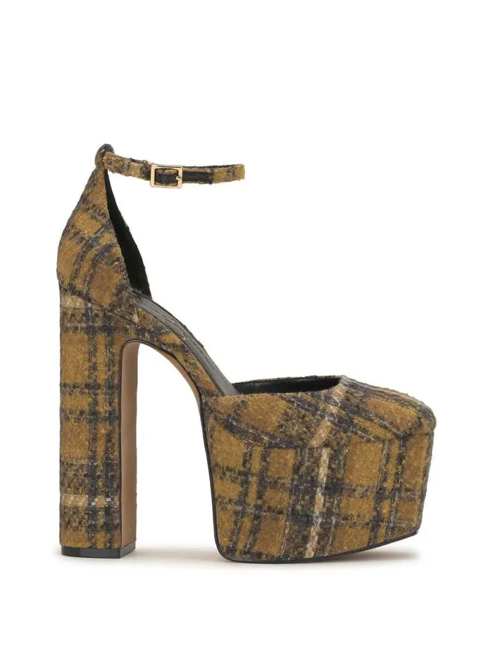 Platforms Shoes Jessica Simpson Pinkston Platform Pump In Plaid
