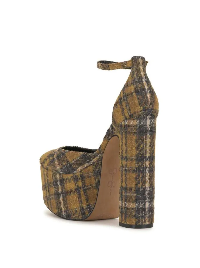 Platforms Shoes Jessica Simpson Pinkston Platform Pump In Plaid