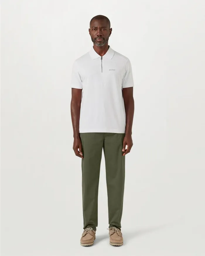 Polo Shirts Men Belstaff Alloy Polo White Polo Shirts Men Belstaff Alloy Polo White