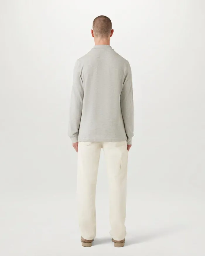 Polo Shirts Men Belstaff Belstaff Long Sleeved Polo Old Silver Heather