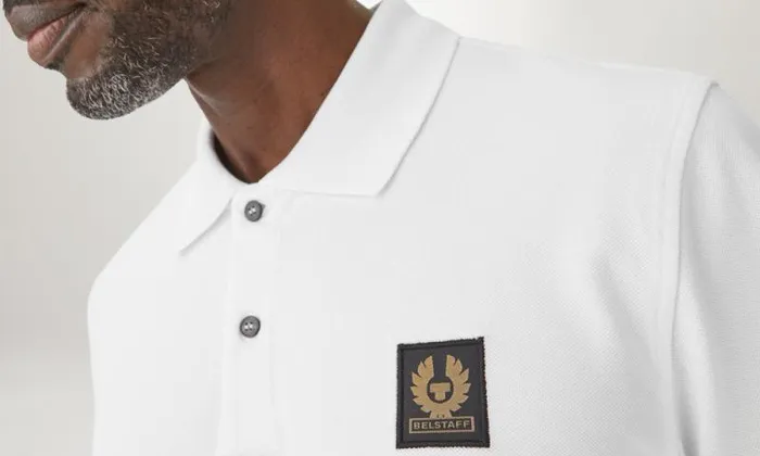 Polo Shirts Men Belstaff Belstaff Long Sleeved Polo White Polo Shirts Men Belstaff Belstaff Long Sleeved Polo White