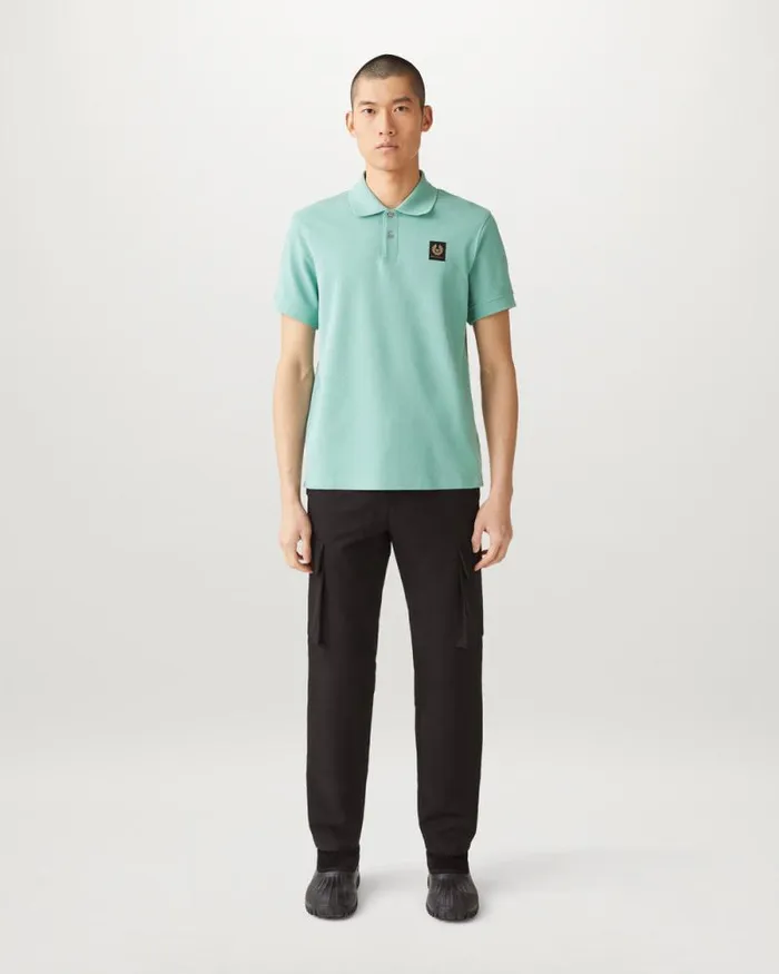 Polo Shirts Men Belstaff Belstaff Polo Oil Blue Polo Shirts Men Belstaff Belstaff Polo Oil Blue