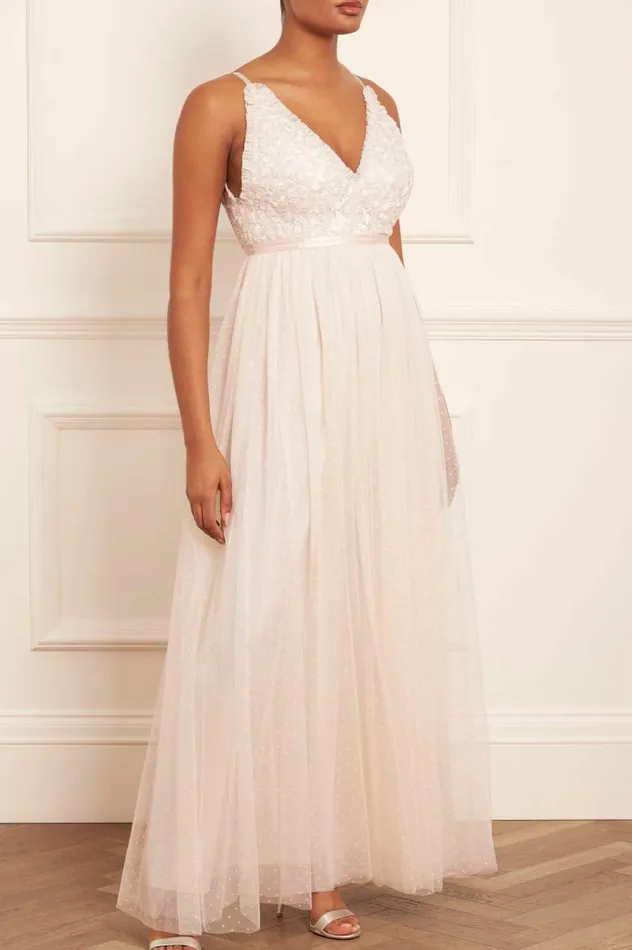 Posy Bodice Cami Gown Champagne Women Needle and Thread Dresses