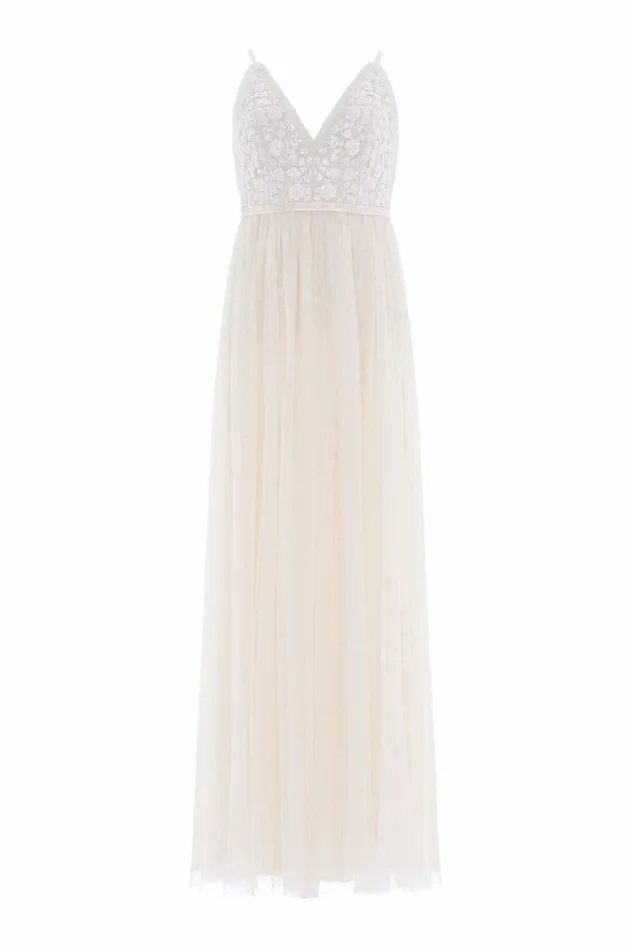Posy Bodice Cami Gown Champagne Women Needle and Thread Dresses