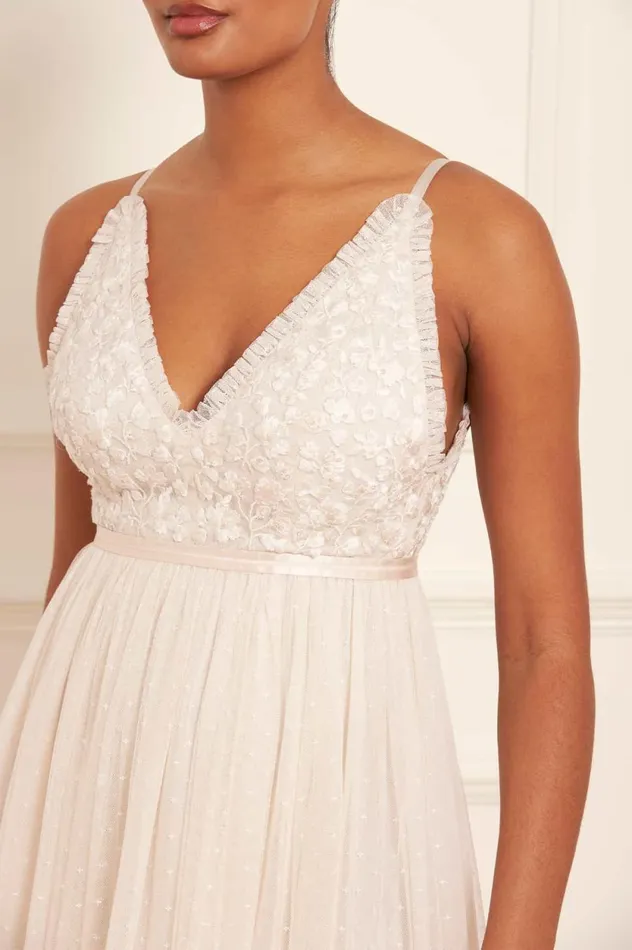Posy Bodice Cami Gown Champagne Women Needle and Thread Dresses