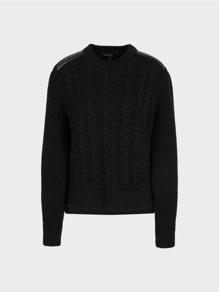 Pullover and Sweatshirts Damen Marc Cain Pullover Knitted In Germany Black