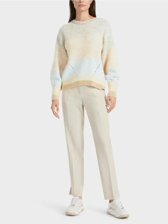 Pullover and Sweatshirts Damen Marc Cain Pullover Knitted In Germany Soft Powder Blue