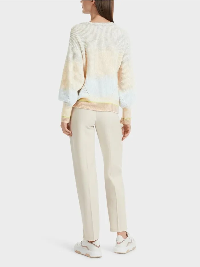 Pullover and Sweatshirts Damen Marc Cain Pullover Knitted In Germany Soft Powder Blue