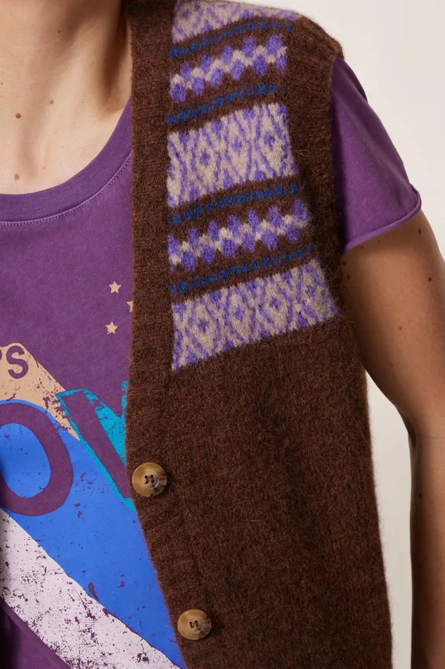 Pulls and Vests Women Leon and Harper Mamette Jack Cardigan Brown