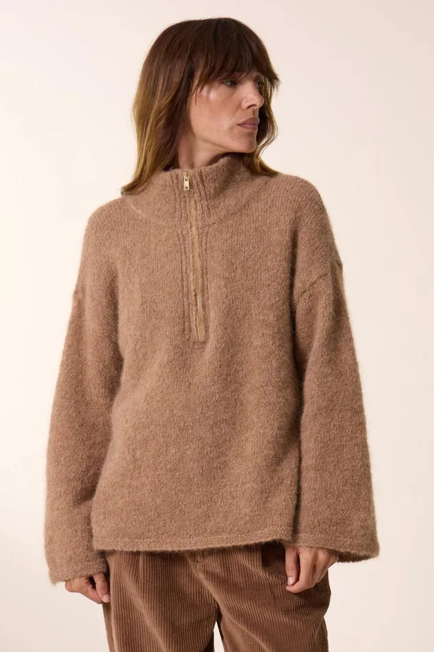 Pulls and Vests Women Leon and Harper Marie Pln Jumper Beige