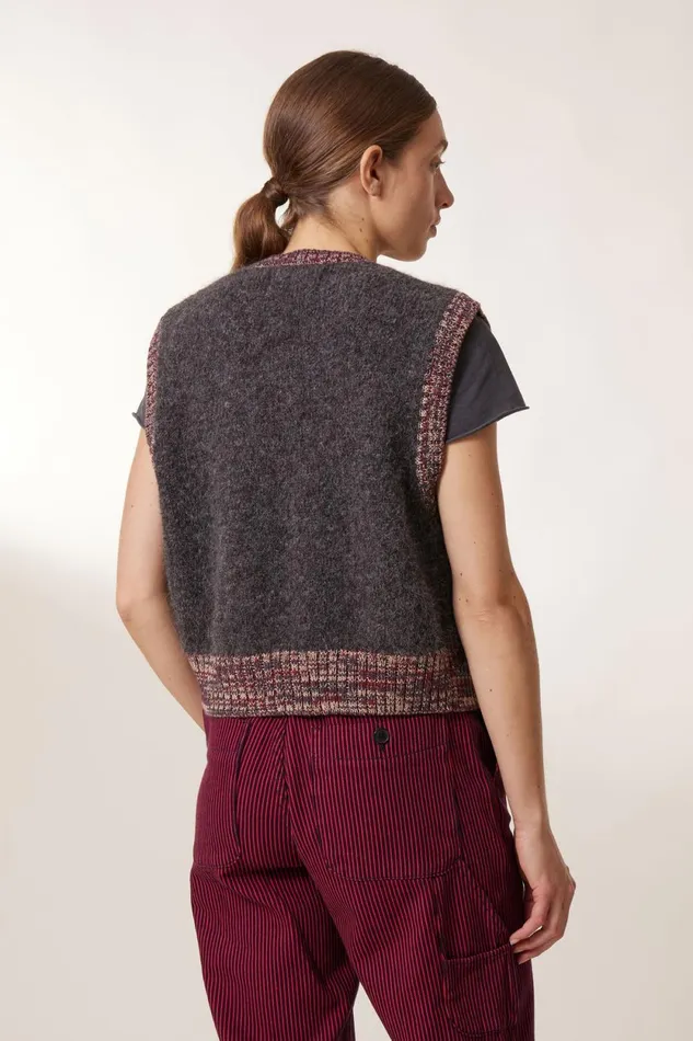 Pulls and Vests Women Leon and Harper Milly Pln Cardigan Grey