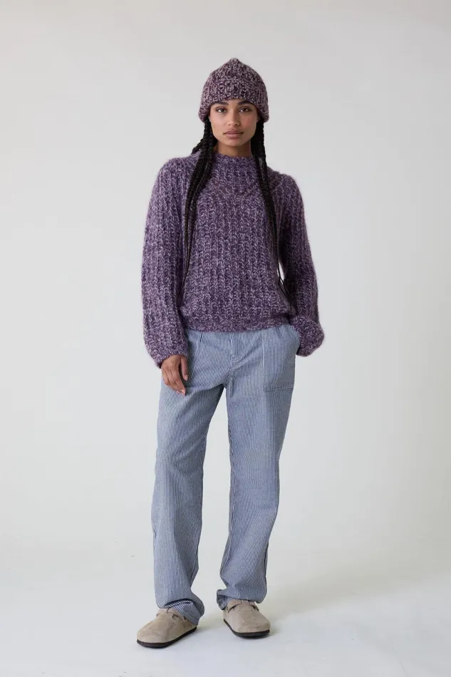 Pulls and Vests Women Leon and Harper Mitzi Mix Jumper Purple