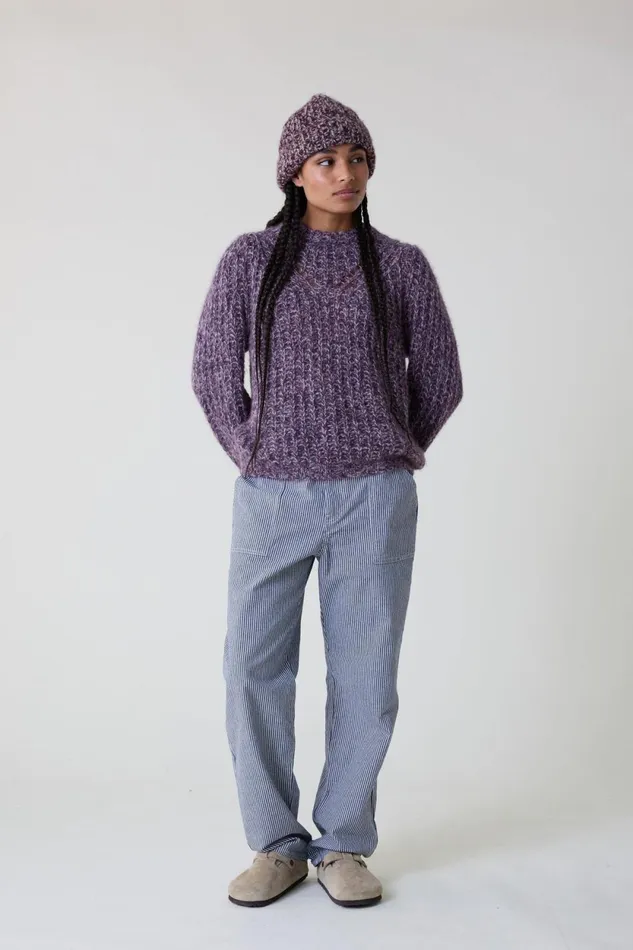 Pulls and Vests Women Leon and Harper Mitzi Mix Jumper Purple