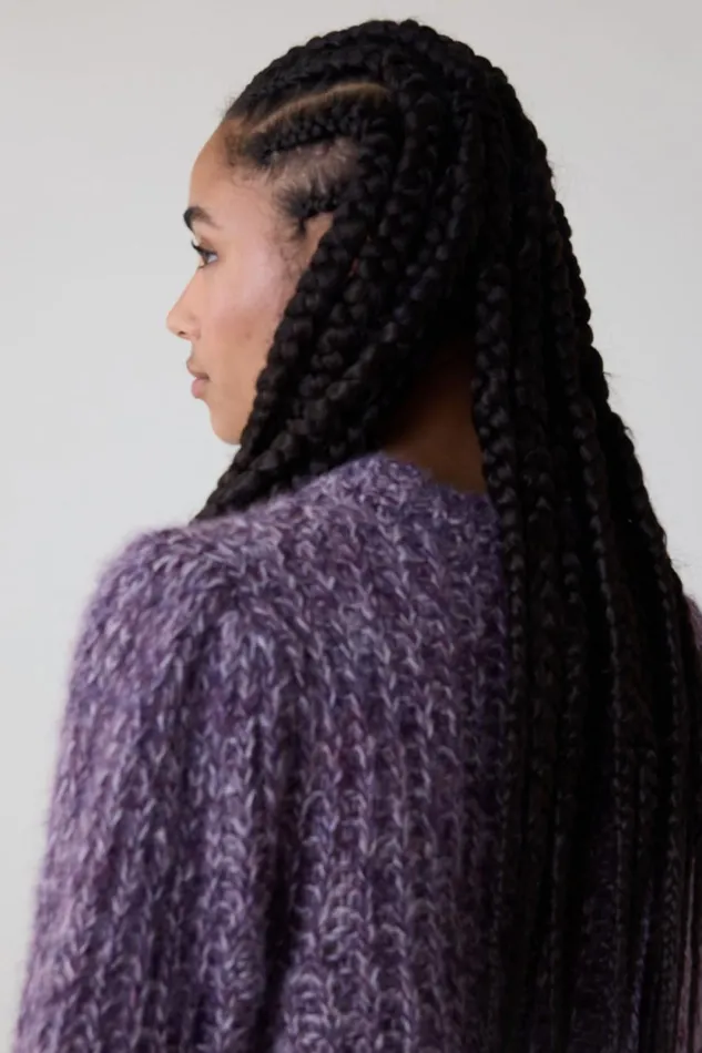Pulls and Vests Women Leon and Harper Mitzi Mix Jumper Purple