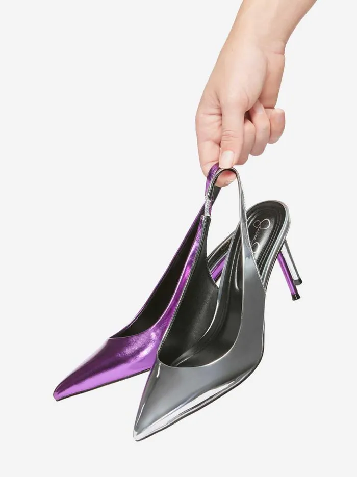 Pumps Shoes Jessica Simpson Souli Sling Back Heel In Silver