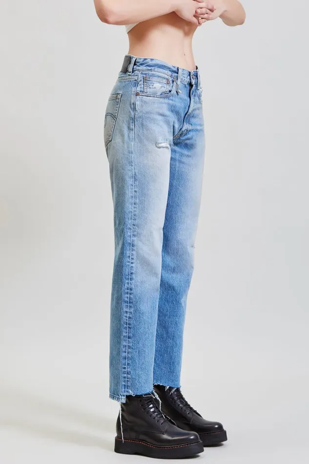 R13 Boyfriend Women BOYFRIEND JEAN 8211 IRVING BLUE R13 Boyfriend Women BOYFRIEND JEAN 8211 IRVING BLUE